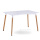 DSW Eiffel White Top Rectangle Table à manger